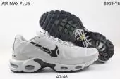 nike air max tn plus sale pas cher white black logo